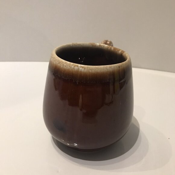 McCoy Brown Drip Mug Brown Dripware Pottery Vintage 10oz - Picture 2 of 6